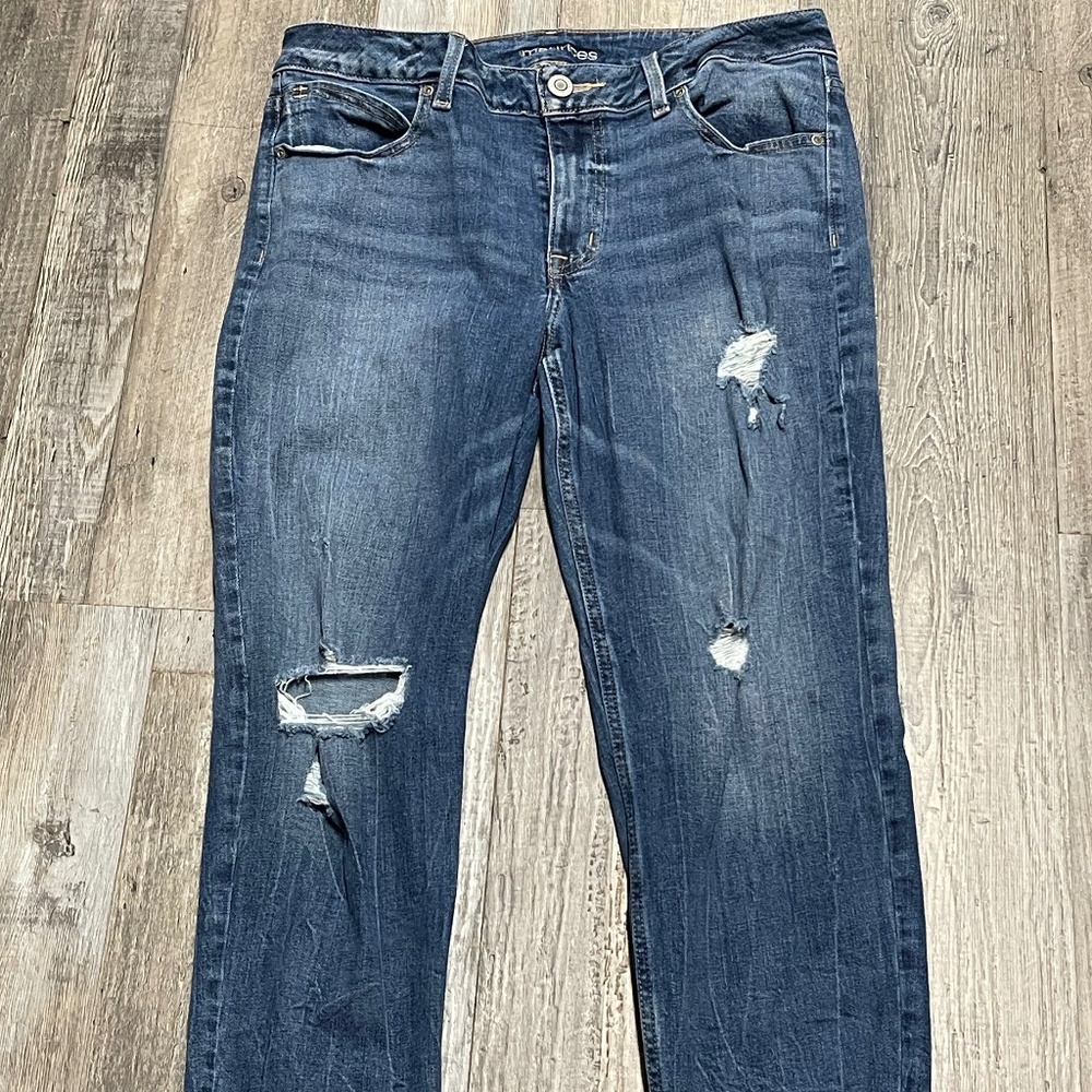 Maurices Cropped Distressed Jeans